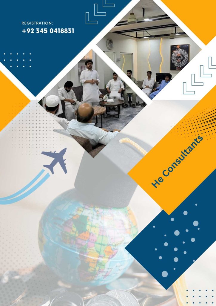 Explore Global Study Destinations with Honor Education Consultants 22 Blue and Orange Business Conference Flyer